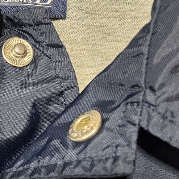 Lands End Mens‎ Navy Nylon Button-Up Jacket M - Picture 8 of 9